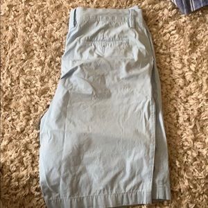 J Crew 32” Light blue shorts